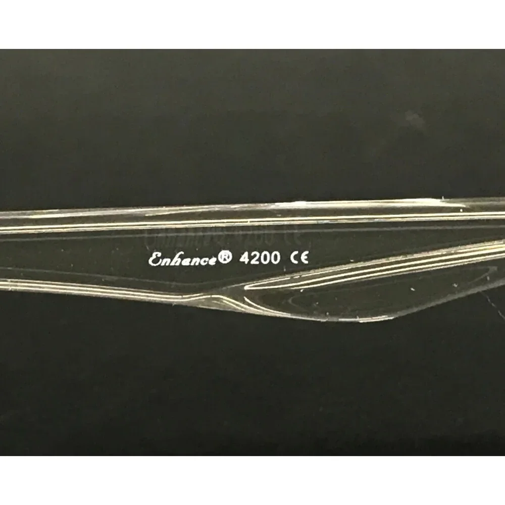 Enhance Eyeglasses Frames 4200 SHINY CRYSTAL Rectangle Full Rim 50-17-135